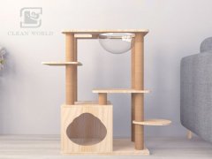 正確清潔貓爬架的方法，使用納米海綿